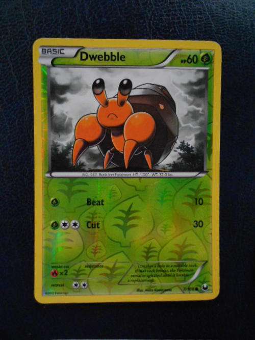Pokemon Dwebble Foil Card