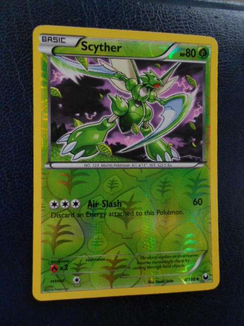Pokemon Scyther Foil Card