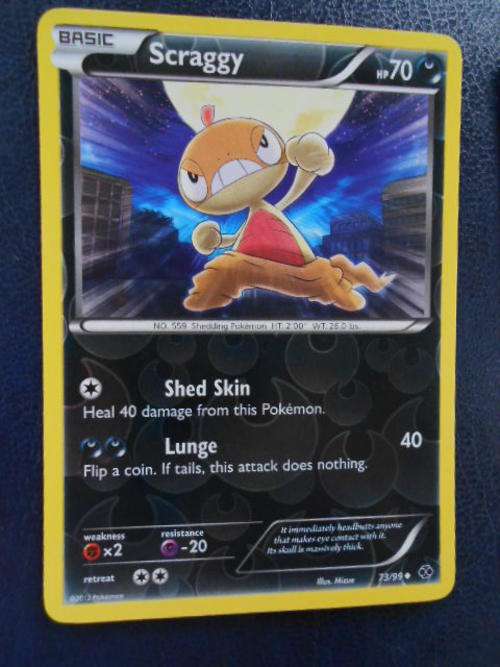 Pokemon Scraggy Foil Card