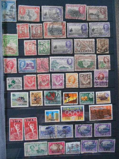 Nice assortment of Nyasaland, Rhodesia and South Africa over prints