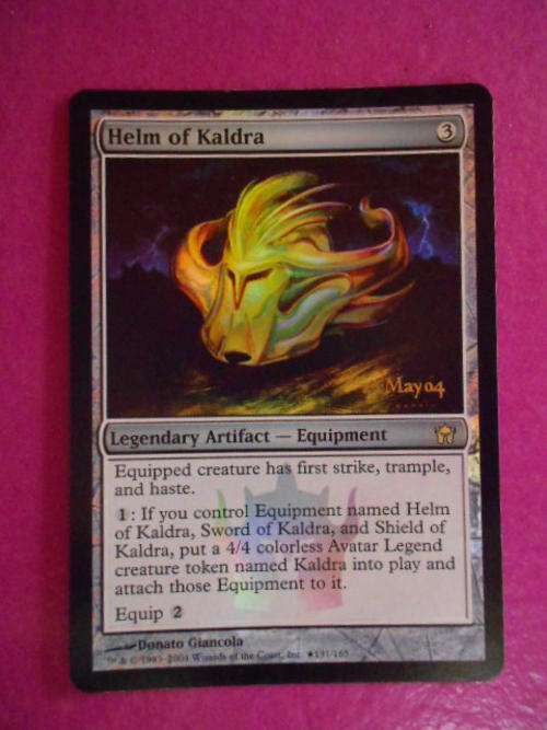 Magic the Gathering Helm of Kaldra (Pre Releasefoil rare)