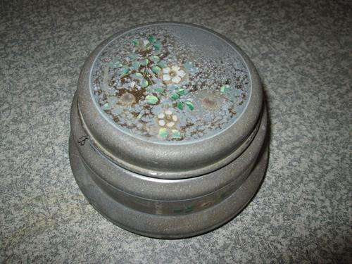 Awsome Vintage to Antique trinket/powder Musical box working order see more