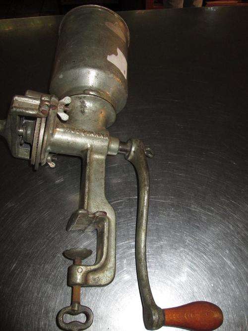 lovely coffee grinder or spice grinder all intact large heavy piece