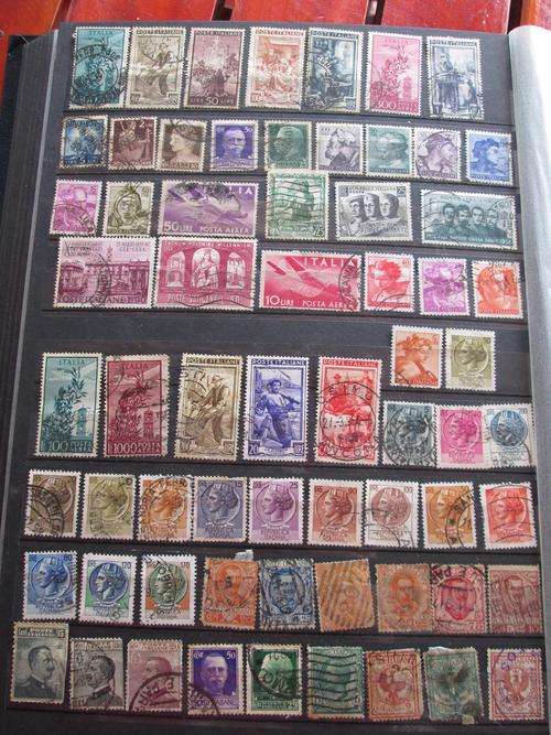 Italian stamps previously hinged nice old lot enquire about postage