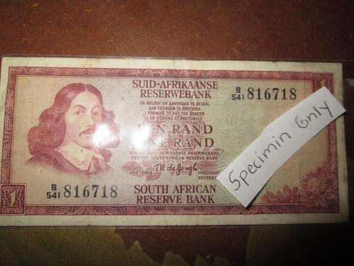 lovely small size one rand note enquire about postage