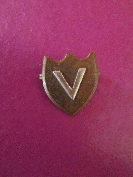 Small victory badge handed out after the war enquire about postage