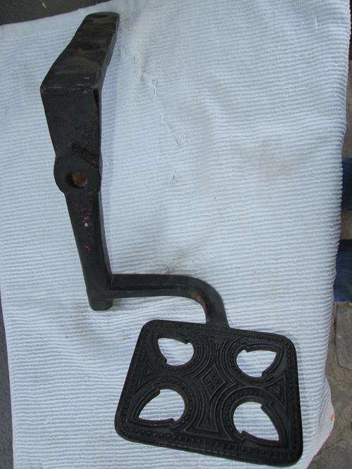 ANTIQUE IRON COACH PEDAL USED IN THE 1800'S awsome piece