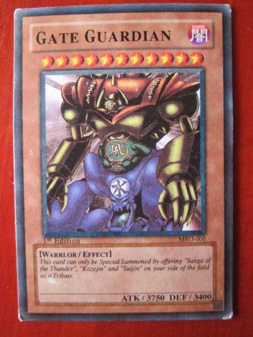Yu-Gi-Oh played card Gate Guardian