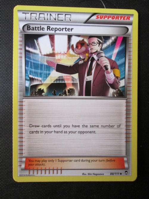 Pokemon-TRADING CARD- Trainer /Battle Reporter/ Furious Fists