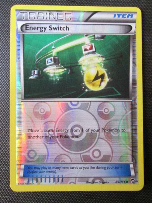 Pokemon  Trainer Energy Switch Foil card Furious Fists