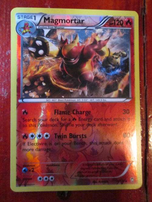 pokemon Magmortar foil card furious fists