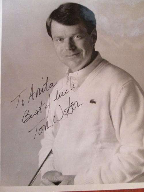 Autograph Tom Watson Golfer A4 size