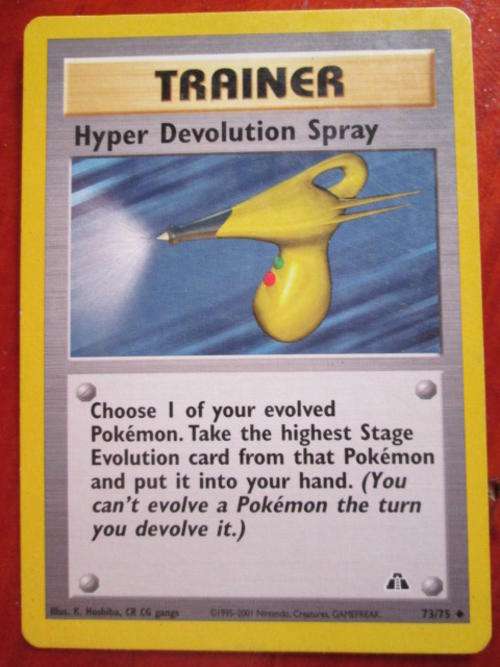 Pokemon Trainer Hyper Devolution Spray