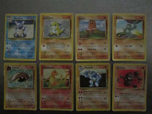 Pokemon 8 played cards great for beginners