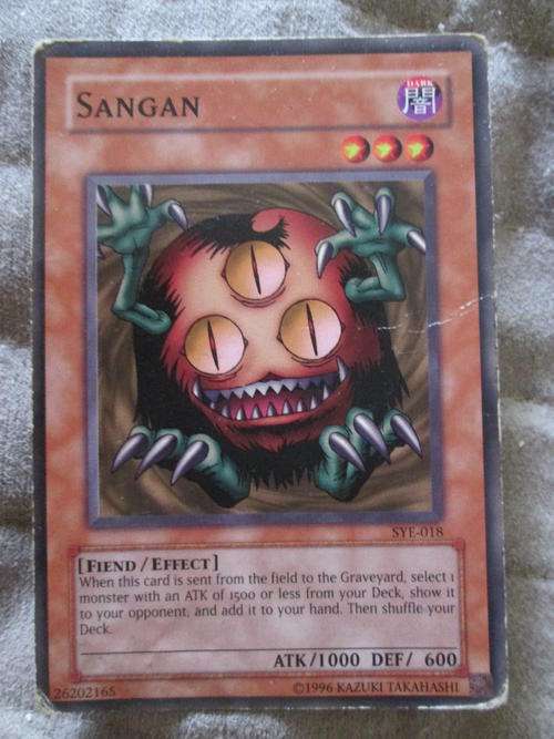 YU-GI-OH SANGAN PLAYED CARD