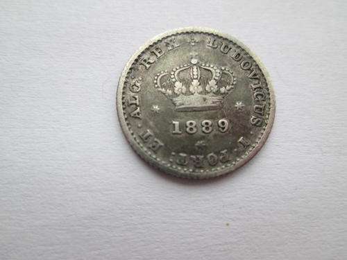 PORTUGAL SILVER 50 REIS  GREAT DETAIL (TICKY) COIN