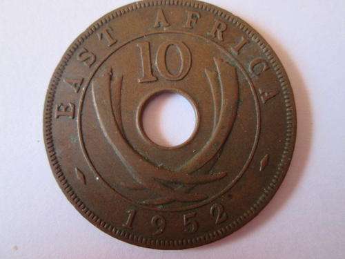 BEAUTIFUL EAST AFRICA 10c -1952 - COIN