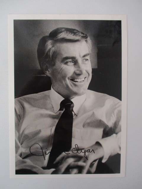 AUTOGRAPHED / SIGNED - JIM EDGAR FOR USA GOVERNOR AND LETTER