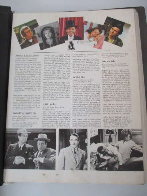 THE MOVIE -  FILE TYPE OF BOOK A - Z  ON MOVIES ETC