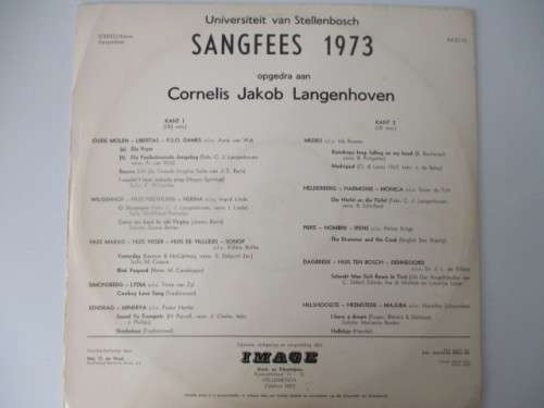 VINTAGE LP - TRIBUTE TO  - CORNELIS JAKOB LANGENHOVEN 1973 LP GREAT CONDITION