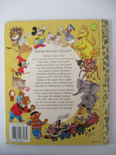 LITTLE GOLDEN BOOK  - POOH AND THE DRAGON - 1997