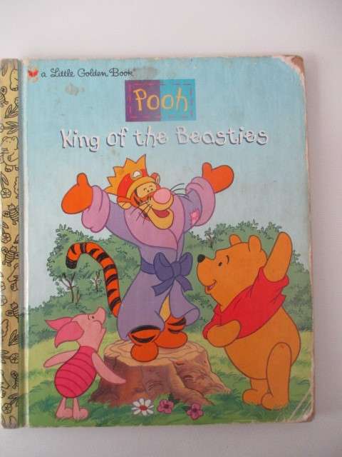 LITTLE GOLDEN BOOK - POOH - KING OF THE BEASTIES  FIRST EDITION 1998