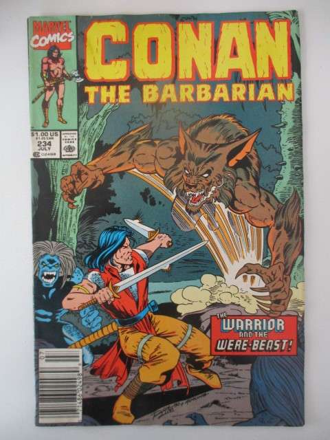 MARVEL COMICS -  CONAN THE BARBARIAN  -  VOL. 1 NO. 234  1990