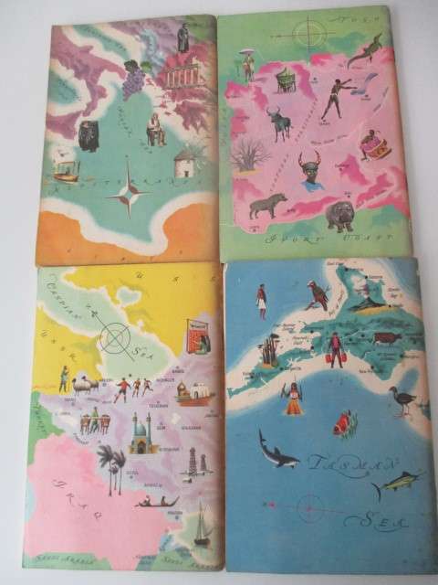AMERICAN GEOGRAPHICAL SOCIETY - AROUND THE WORLD 4 BOOKS  1960`S