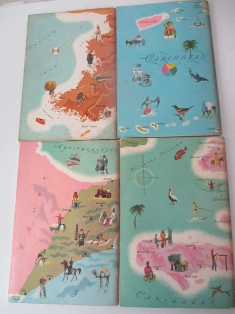 AMERICAN GEOGRAPHICAL SOCIETY - AROUND THE WORLD 4 BOOKS  1960`S