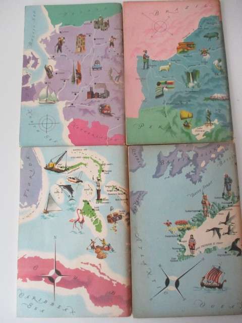 AMERICAN GEOGRAPHICAL SOCIETY - AROUND THE WORLD 4 BOOKS  1960`S