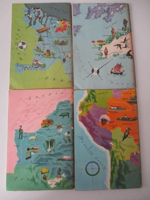 AMERICAN GEOGRAPHICAL SOCIETY - AROUND THE WORLD 4 BOOKS  1960`S