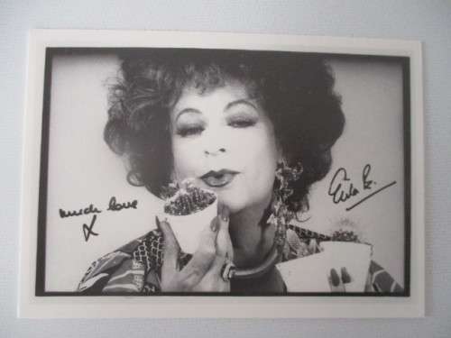 AUTOGRAPHED / SIGNED - PIETER DIRK UYS AS EVITA  SIGNED CARD
