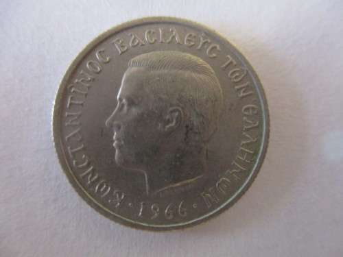GREECE - 5 DRACHMAI  - 1966 GREAT DETAIL COIN
