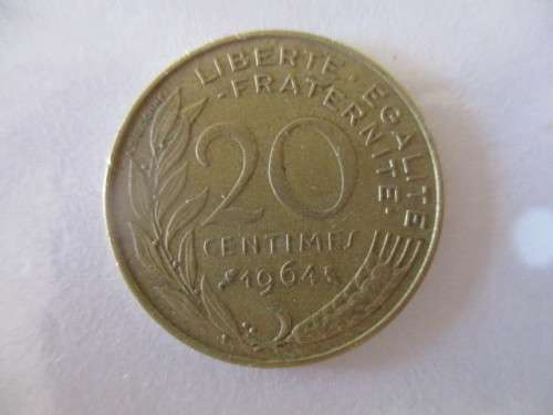 FRANCE 20 CENTIMES - 1964