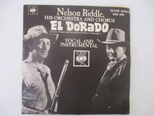 VINTAGE 7 SINGLE - EL DORADO WITH JOHN WAYNE  and ROBERT MITCHUM