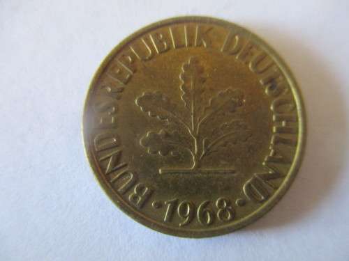 GERMANY - 10 PFENNIG 1968 COIN LOVELY DETAIL