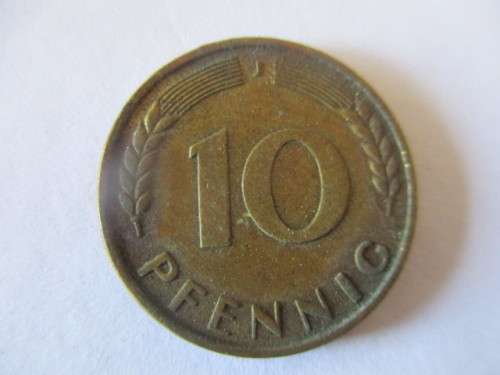 GERMANY - 10 PFENNIG - 1950 - LOVELY DETAIL