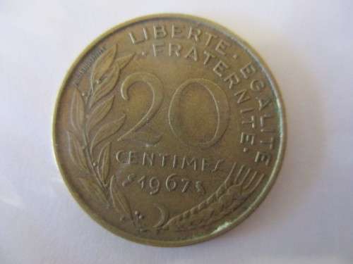 FRANCE  20 CENTIMES -  1967