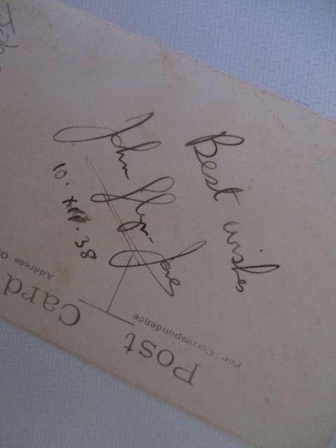 AUTOGRAPHED / SIGNED -  JOHN GLYN-JONES VINTAGE BRITISH ACTOR