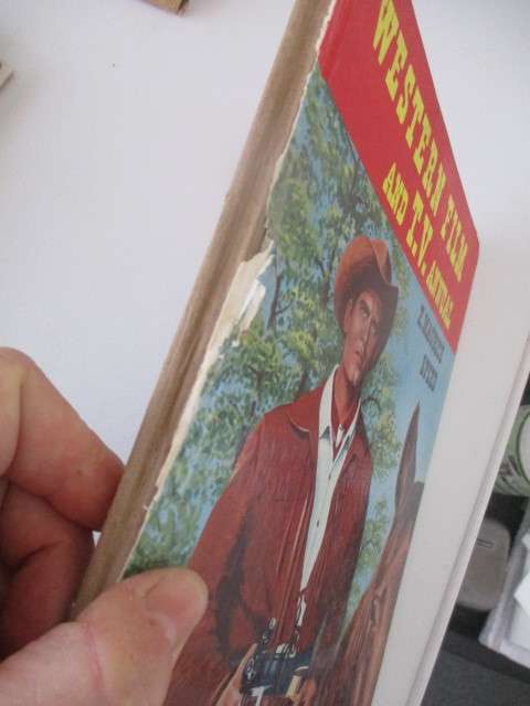 THE WESTERN FILM AND TV ANNUAL -  1959  - ANNUAL  SPINE COVER MISSING