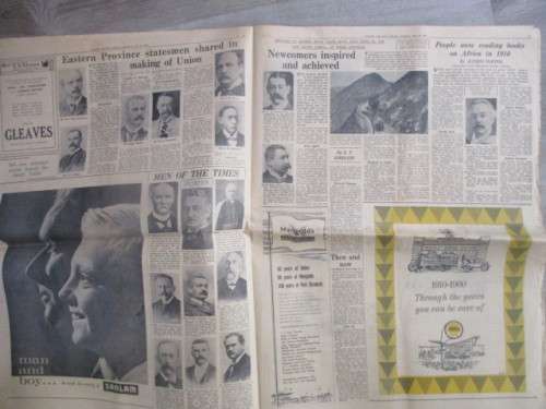 VINTAGE NEWSPAPER 1910-1960 THE FIRST HALF CENTURY - JUBILEE SUPPLEMENT