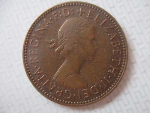 GREAT BRITAIN -  1963 HALF PENNY COIN