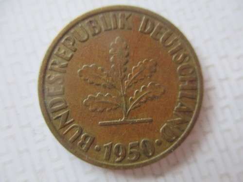 GERMANY  -  10 PFENNIG  - 1950