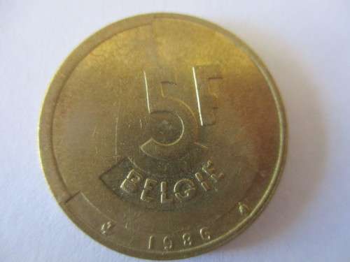BELGIUM 5 FRANC 1986  - BRUSSELS COIN