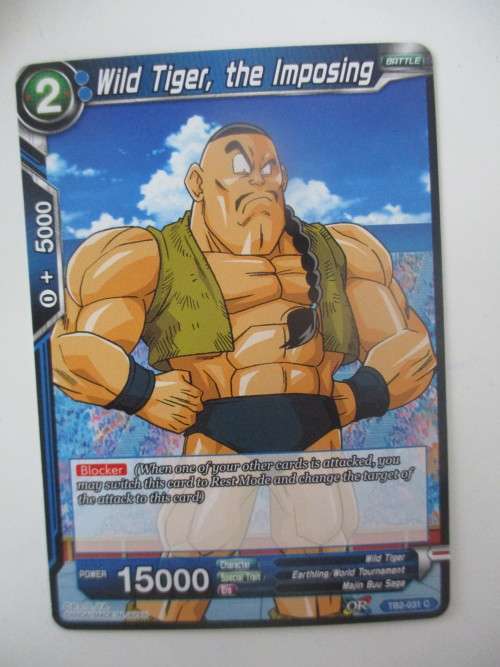 DRAGON BALL Z  TRADING CARD - COLOSSAL WARFARE - WILD TIGER THE IMPOSING
