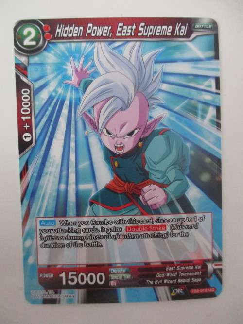 DRAGON BALL Z - COLOSSAL WARFARE  CARD -   HIDDEN POWER EAST SUPREME KAI