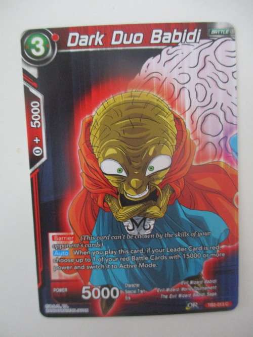 DRAGON BALL Z  TRADING CARD - COLOSSAL WARFARE -    DARK DUO BADIDI