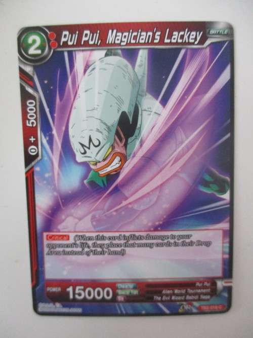 DRAGON BALL Z  TRADING CARD - COLOSSAL WARFARE -  PUI PUI MAGICIAN`S LACKEY