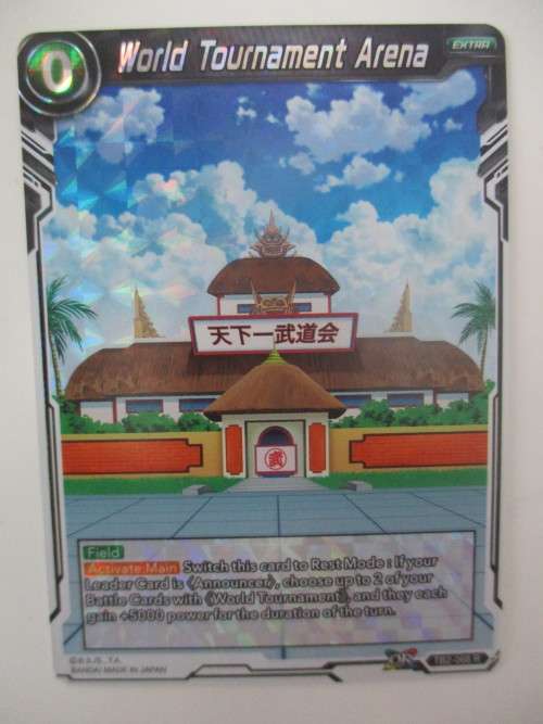 DRAGON BALL Z  TRADING CARD - COLOSSAL WARFARE -    WORLD TOURNAMENT ARENA FOIL CARD