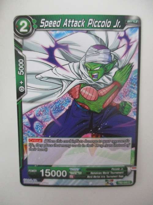 DRAGON BALL Z  TRADING CARD - COLOSSAL WARFARE -    SPEED ATTACK PICCOLO JR